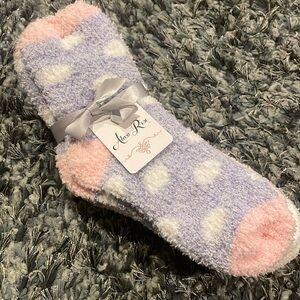 Never used, 3 pack of Alexa Rose house socks. Fits shoe sizes 5-9